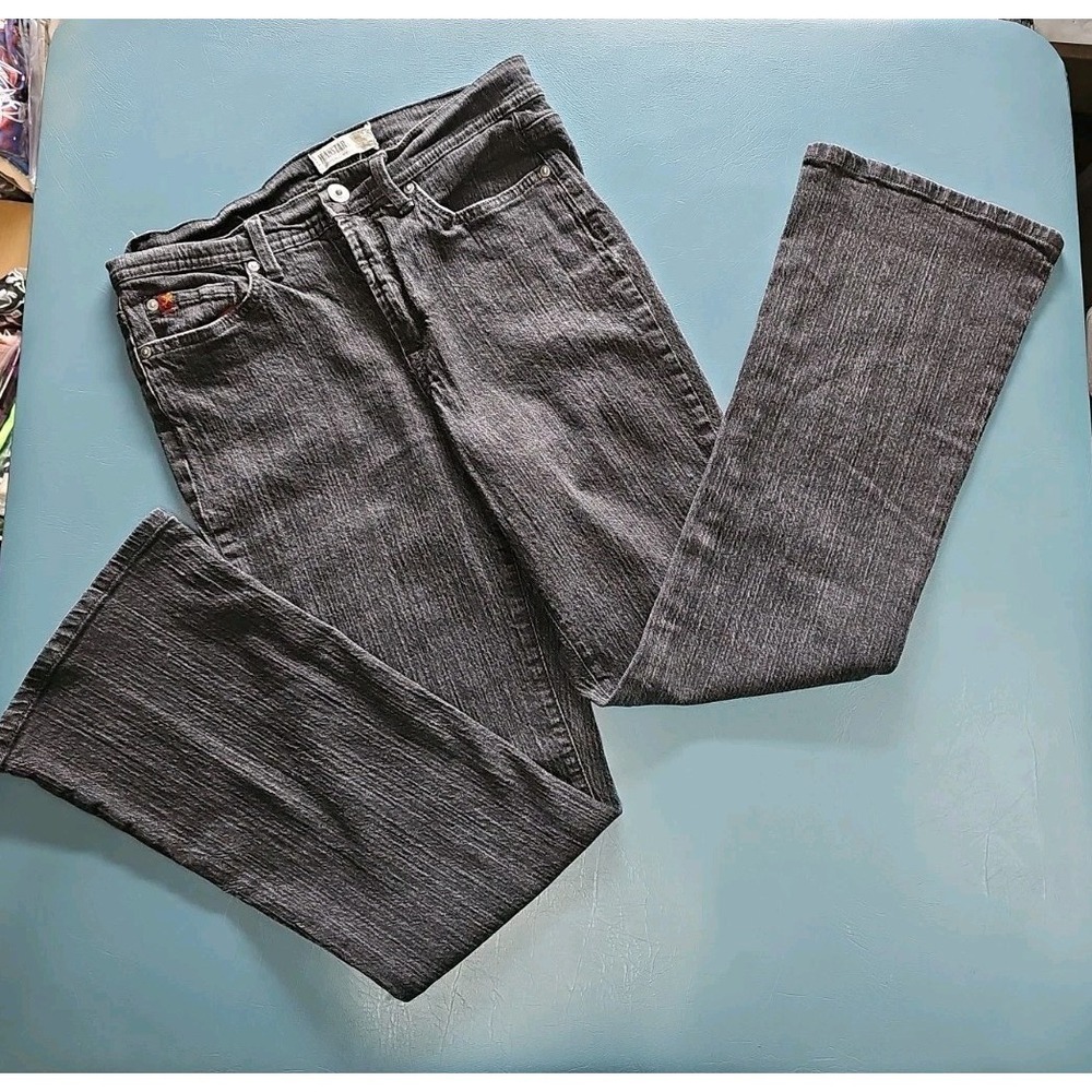 Jeanstar Women's Black Boot Cut Short Size 8 Mid Rise Denim Jeans 30x29